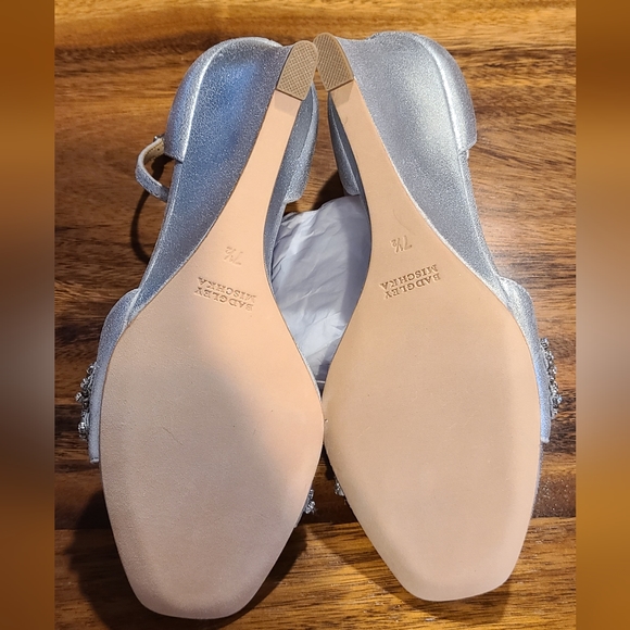 Silver Rhinestone wedges - Picture 5 of 7